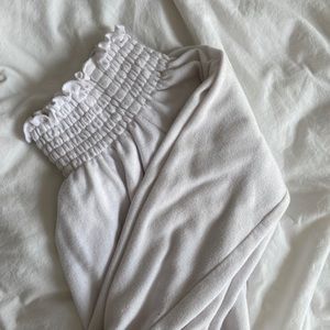 Garage off-shoulder long sleeved shirt